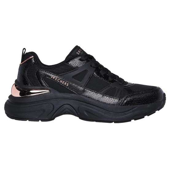 Skechers Snake Trimmed Perforated Durleather Lace Up Fashion Sneaker Skechers Snake Trimmed Perforated Durleather Lace Up Fashion Sneaker